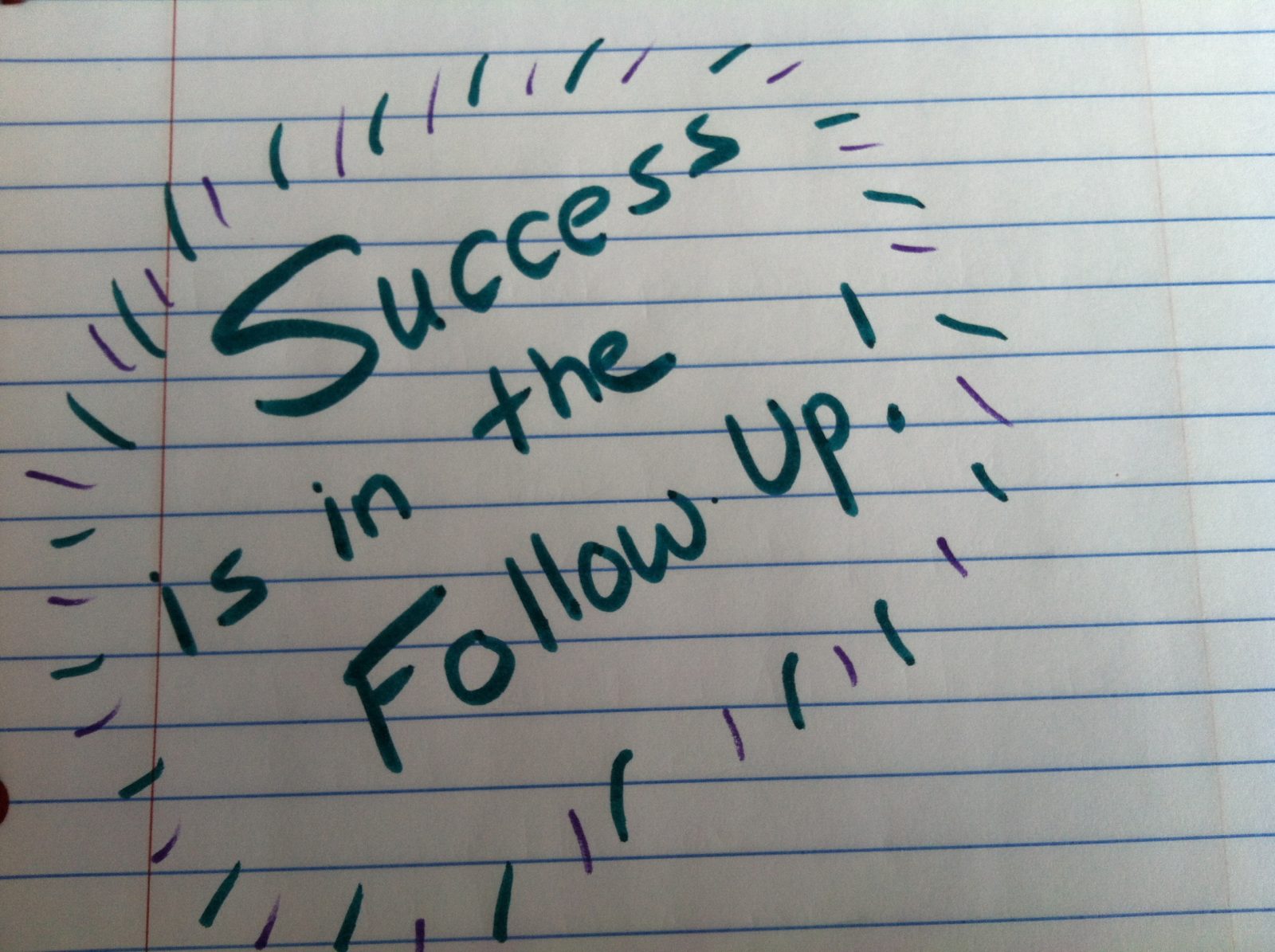 Success-Is-In-The-Follow-Up