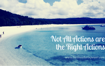 Not All Actions Are The Right Actions