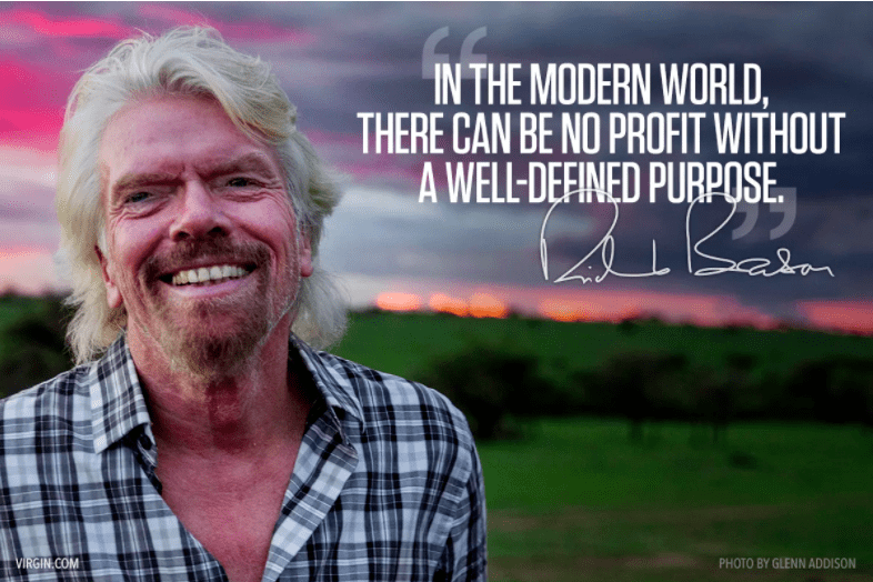 branson quote on purpose and profit