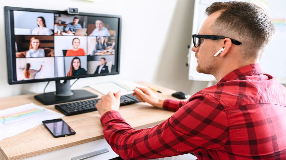 Man at a computer