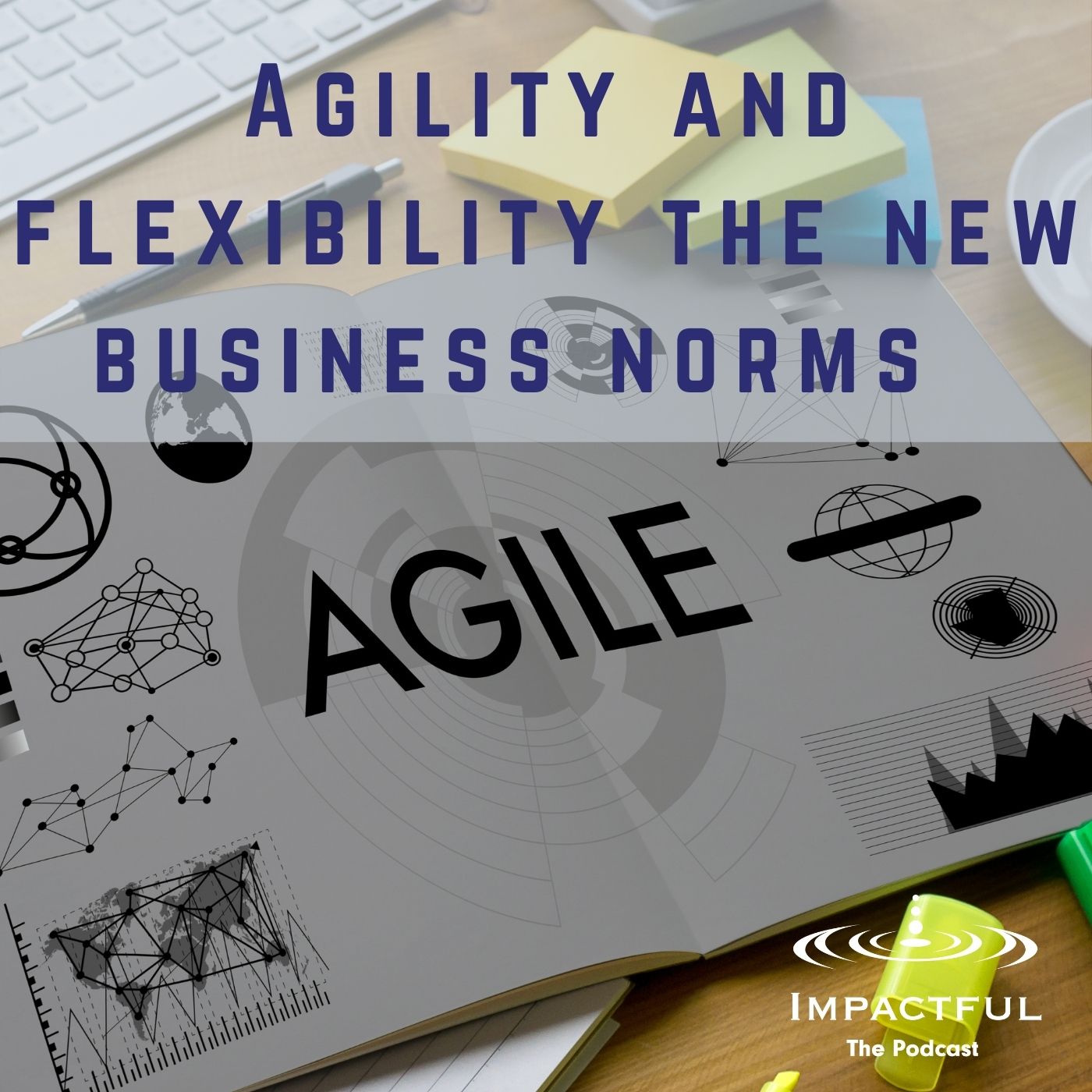 Piece of paper with the word agile on it