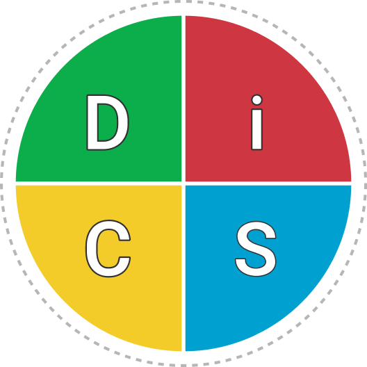 Circle with DiSC written in it