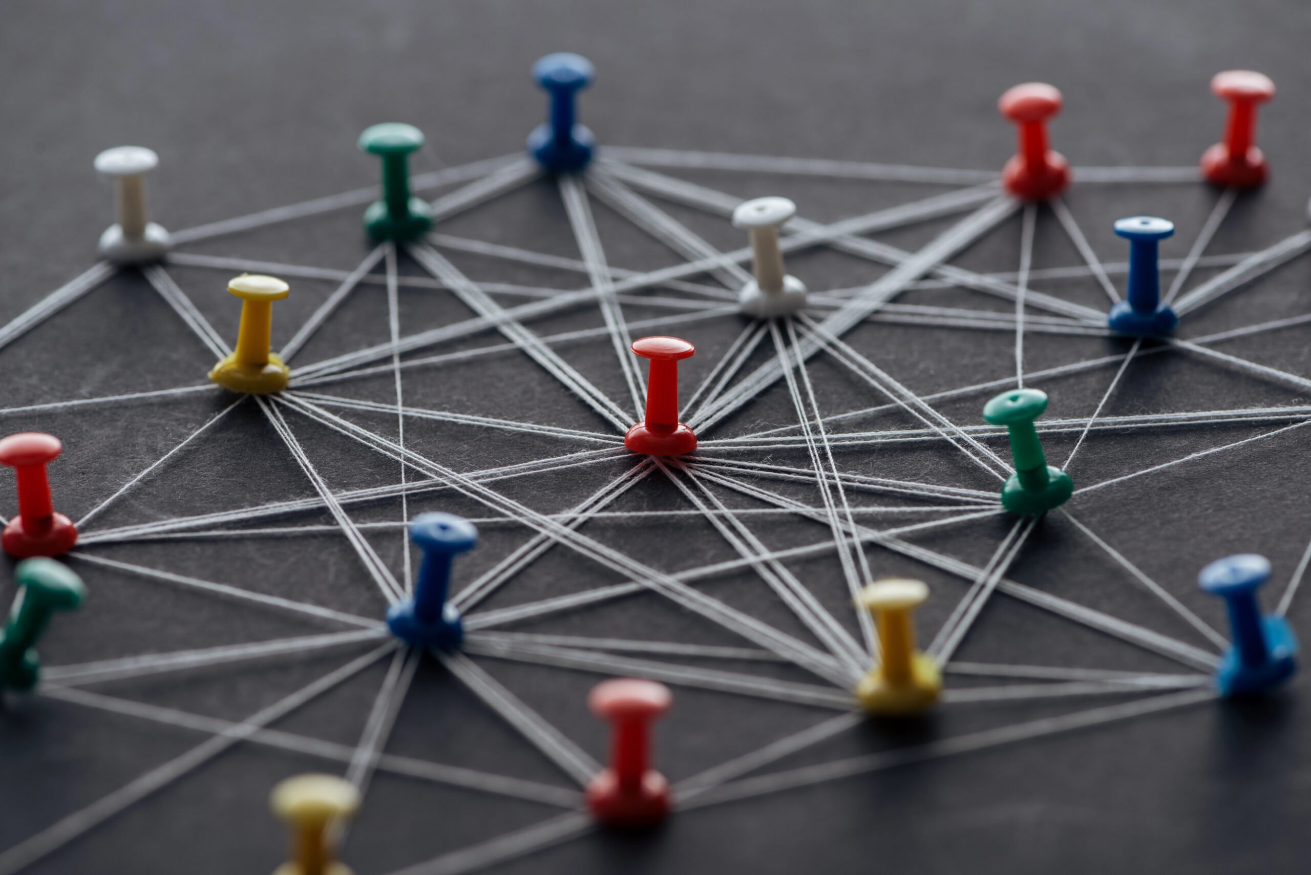 Pins connected by pins