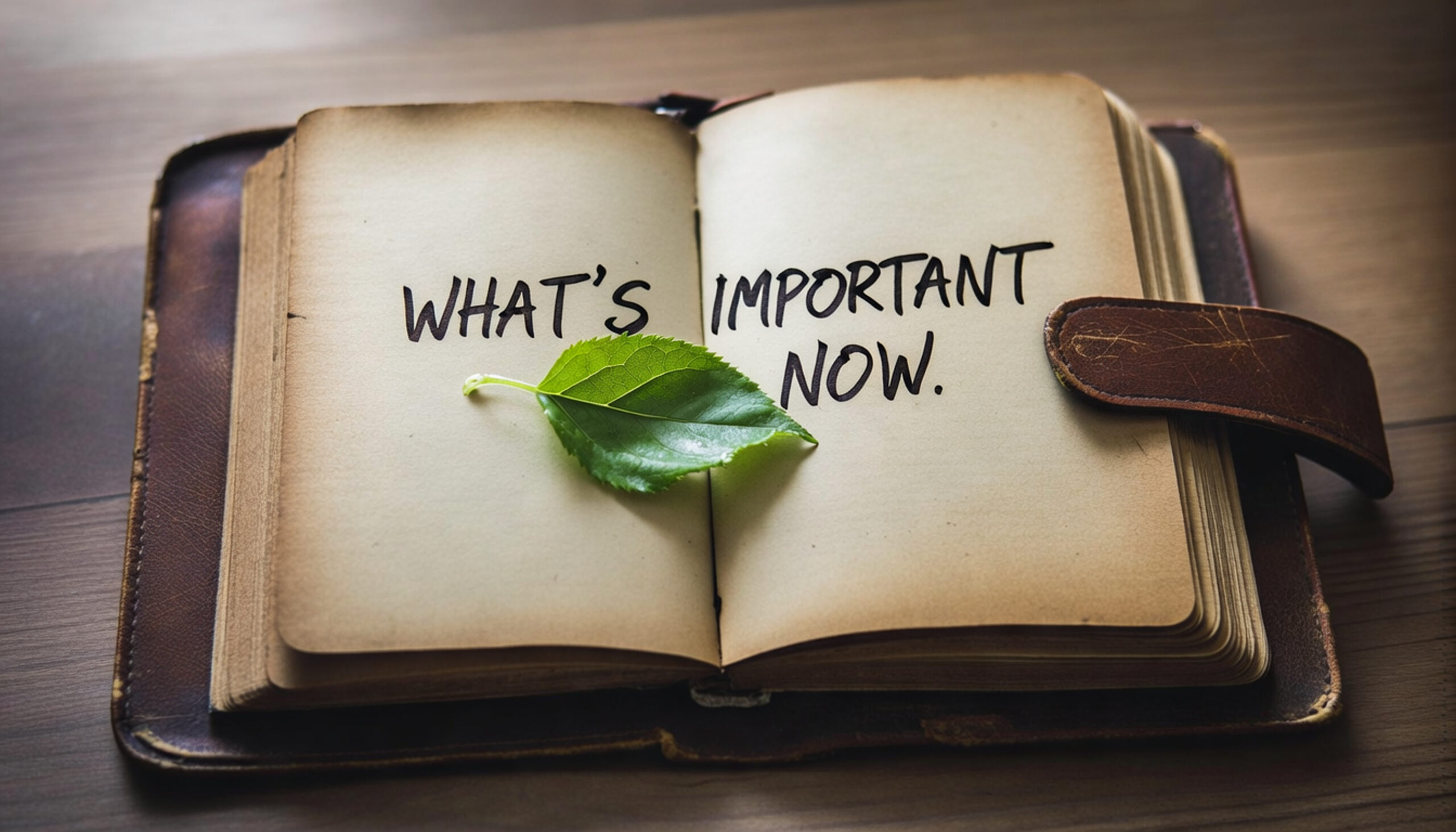 book with words WIN - Whats Important Now