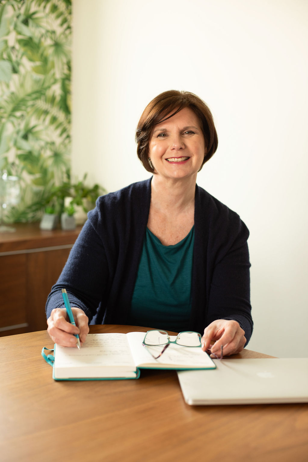 Julia Felton Sitting At Desk