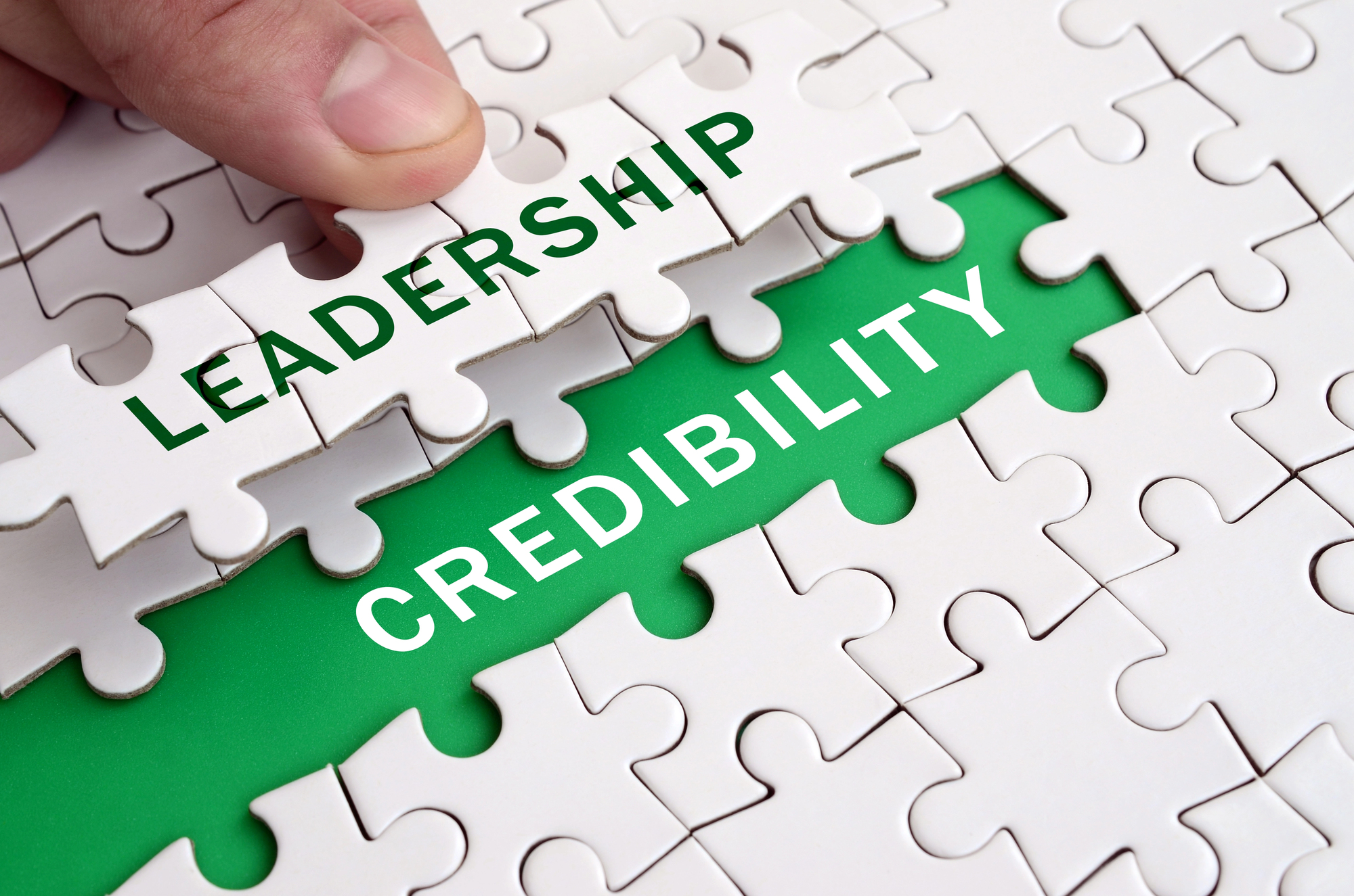 Leadership and credibility in a jigsaw