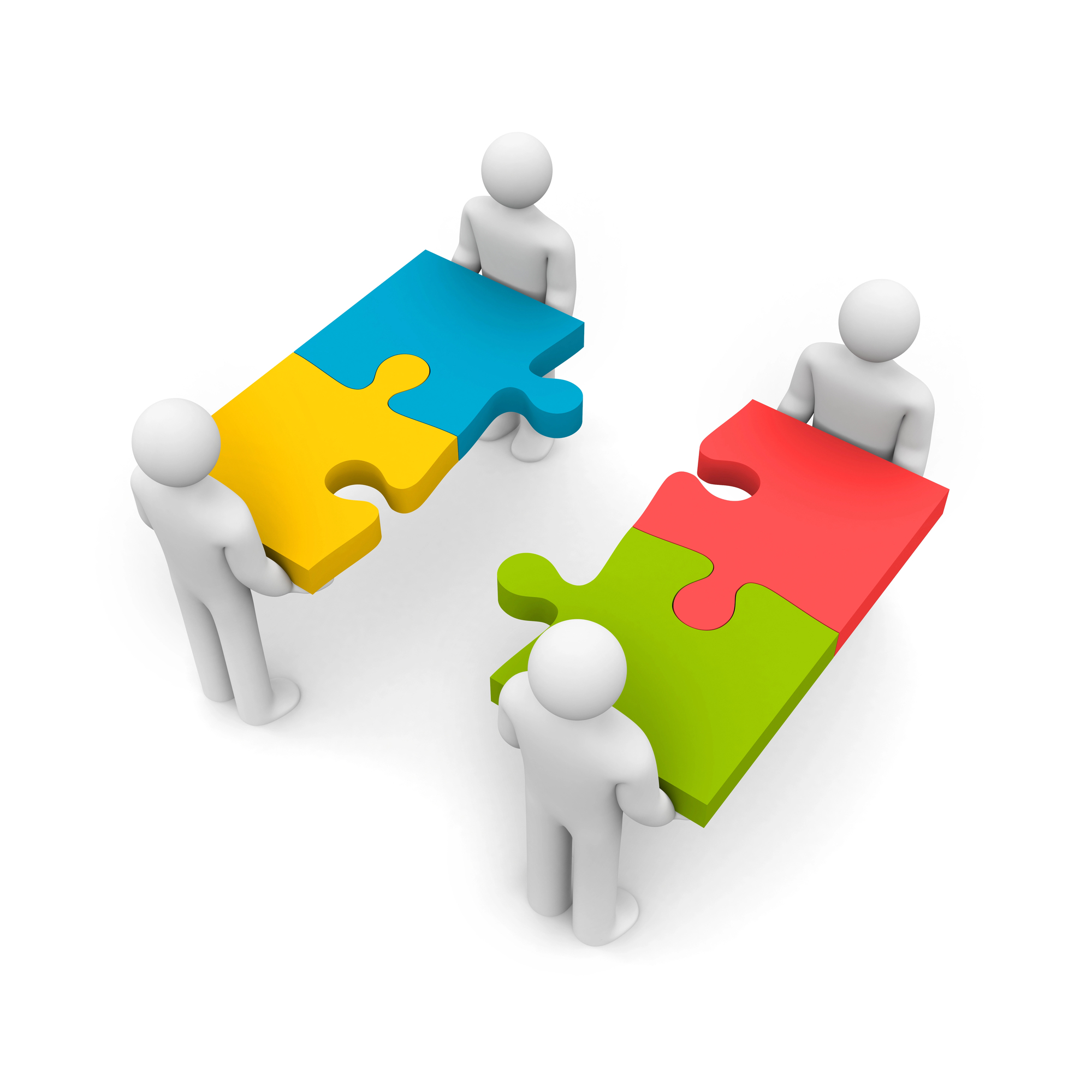 Jigsaw pieces trying to align together